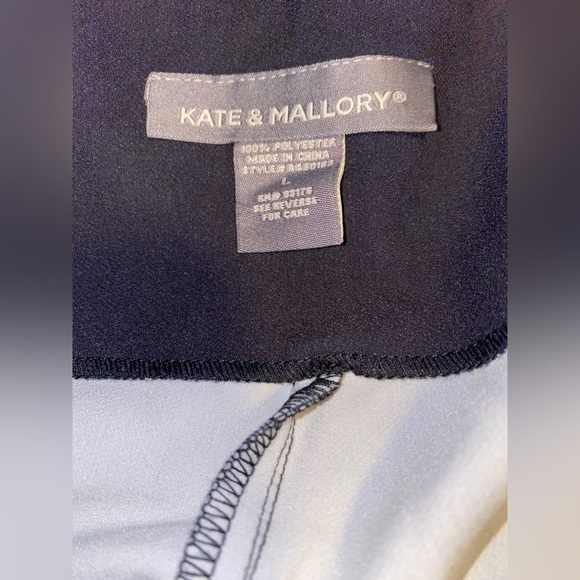 Kate & Mallory Floral‎ Straight Leg Pants Career Business Office Work Women L - Picture 4 of 11